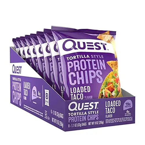 Chargez l'image dans la visionneuse de la galerie, Quest Protein Chips, 8 pack Loaded Taco Box
